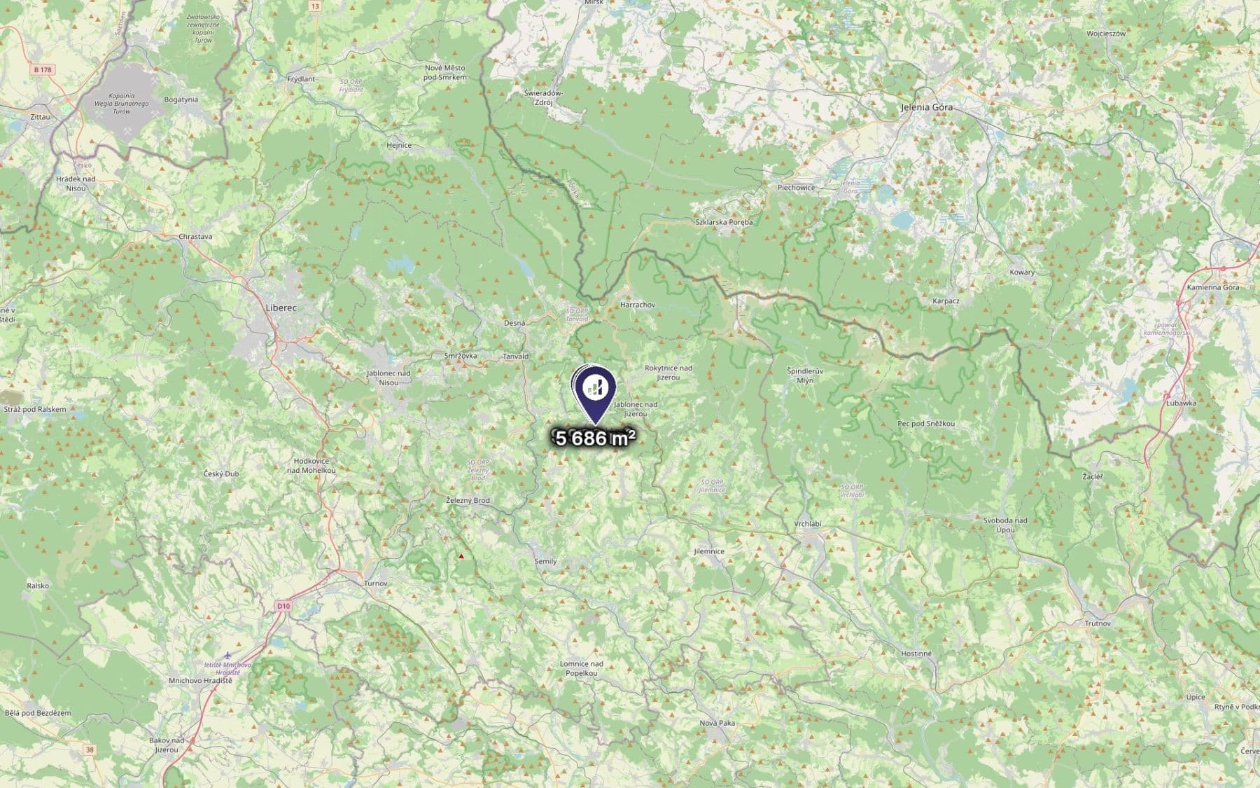 Prodej pozemku 1.840 m², Vysoké nad Jizerou, Liberecký kraj Prodej pozemku 1.840 m², Vysoké nad Jizerou, Liberecký kraj