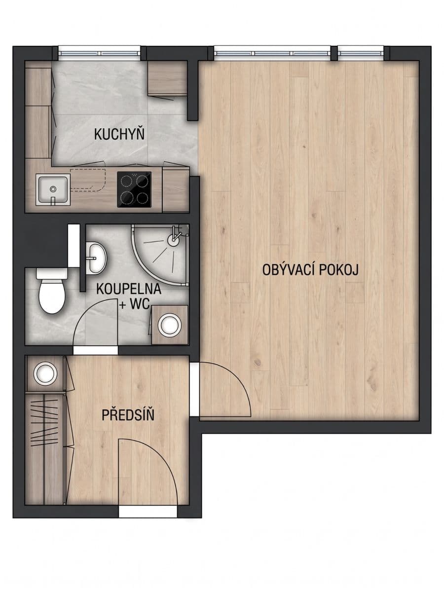Prodej bytu 1+1 30 m², Valentova, Praha, Praha Prodej bytu 1+1 30 m², Valentova, Praha, Praha