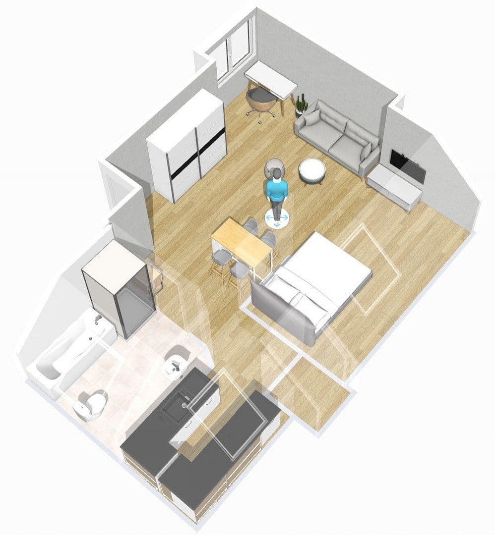 Pronájem bytu 1+kk 40 m², Herforder Straße 209, Bielefeld, Severní Porýní-Vestfálsko Pronájem bytu 1+kk 40 m², Herforder Straße 209, Bielefeld, Severní Porýní-Vestfálsko