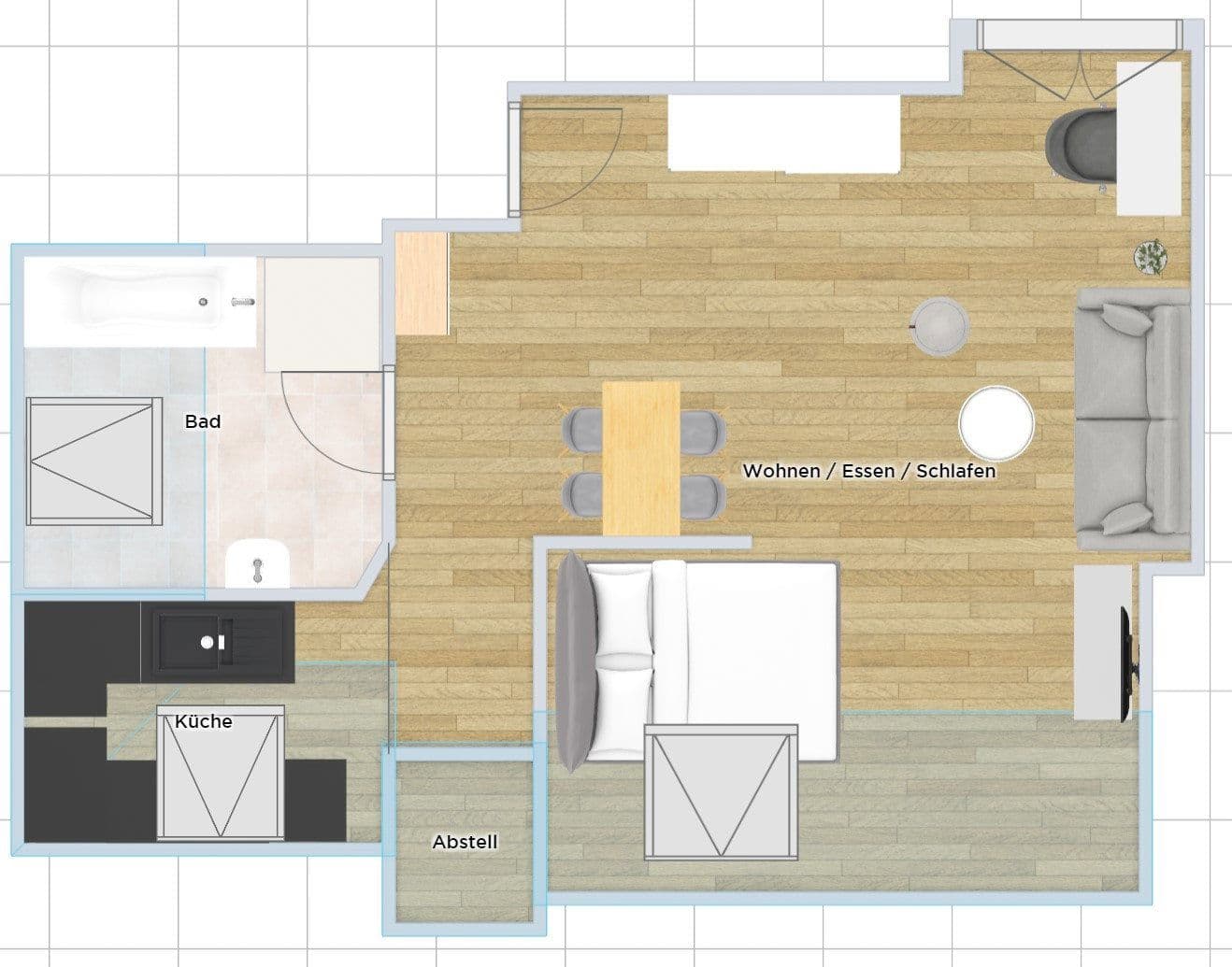 Pronájem bytu 1+kk 40 m², Herforder Straße 209, Bielefeld, Severní Porýní-Vestfálsko Pronájem bytu 1+kk 40 m², Herforder Straße 209, Bielefeld, Severní Porýní-Vestfálsko