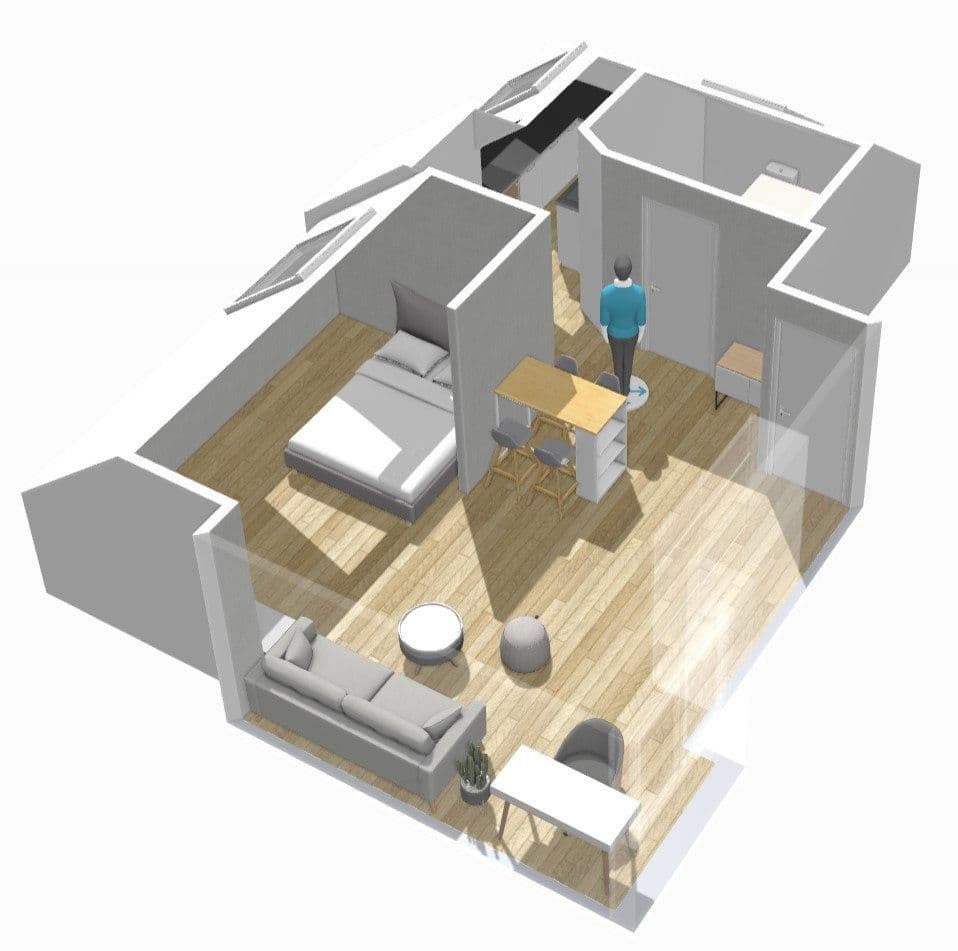 Pronájem bytu 1+kk 40 m², Herforder Straße 209, Bielefeld, Severní Porýní-Vestfálsko Pronájem bytu 1+kk 40 m², Herforder Straße 209, Bielefeld, Severní Porýní-Vestfálsko