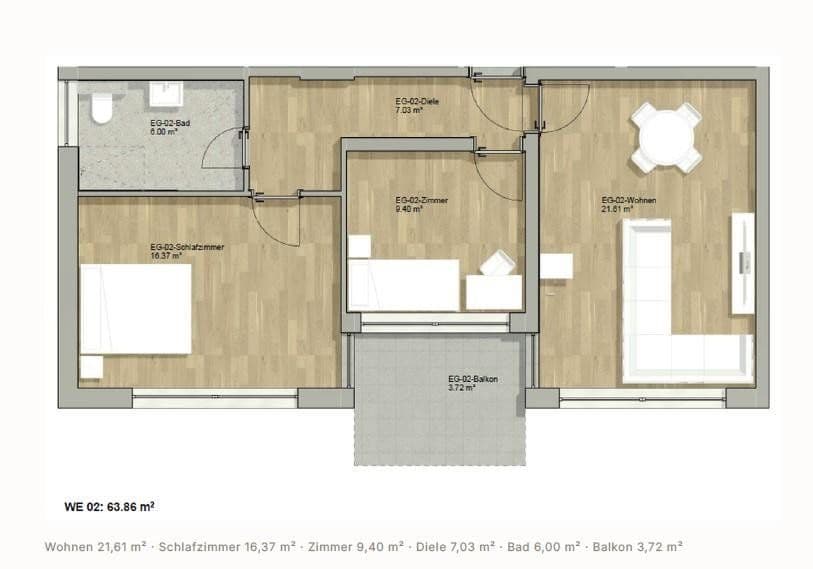 Prodej bytu 3+1 64 m², Freising, Bavorsko Prodej bytu 3+1 64 m², Freising, Bavorsko