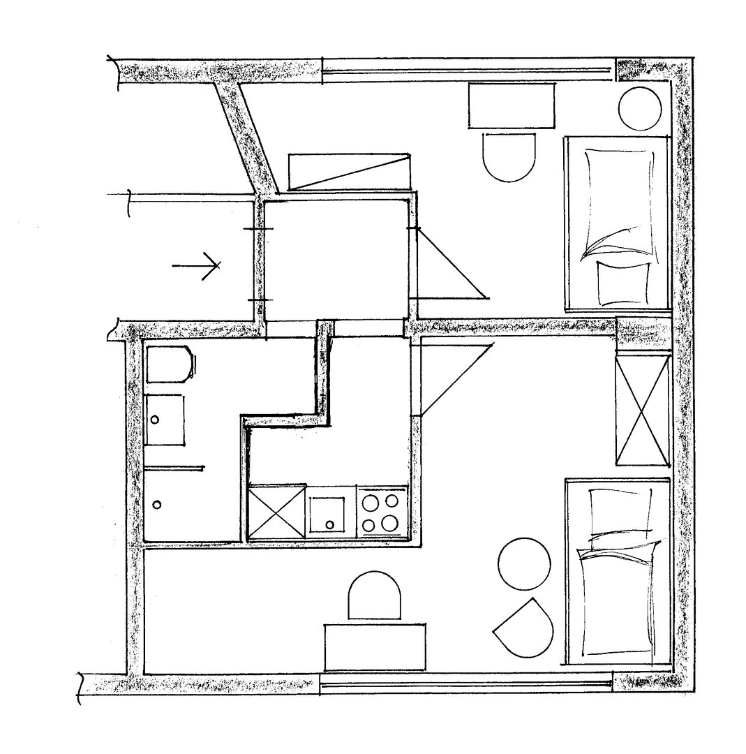 Pronájem bytu 2+1 34 m², Blücherstraße 8, Köln, Severní Porýní-Vestfálsko Pronájem bytu 2+1 34 m², Blücherstraße 8, Köln, Severní Porýní-Vestfálsko