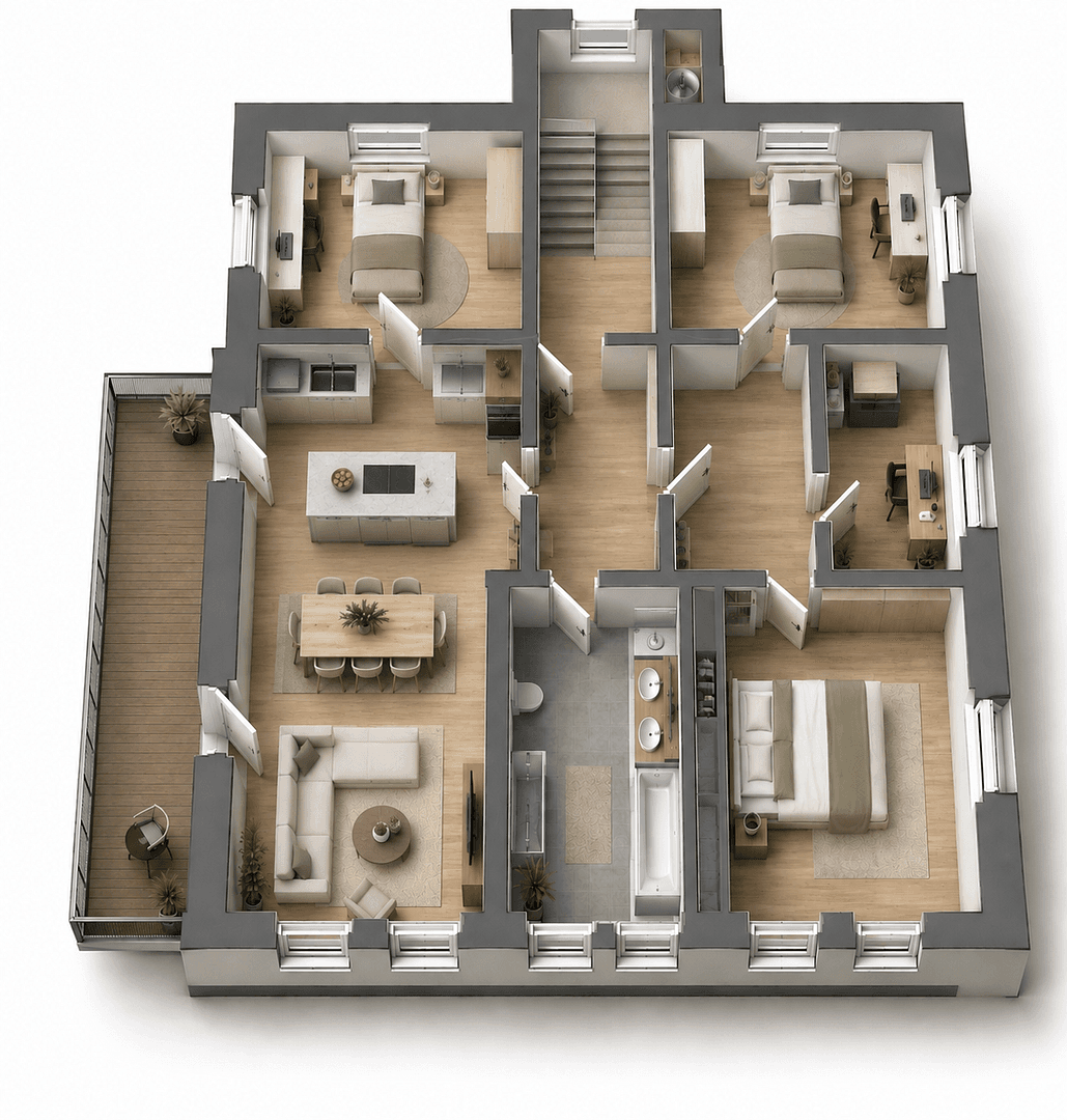 Prodej bytu 5+1 130 m², Querenburgerstrasse, Bochm, Severní Porýní-Vestfálsko Prodej bytu 5+1 130 m², Querenburgerstrasse, Bochm, Severní Porýní-Vestfálsko