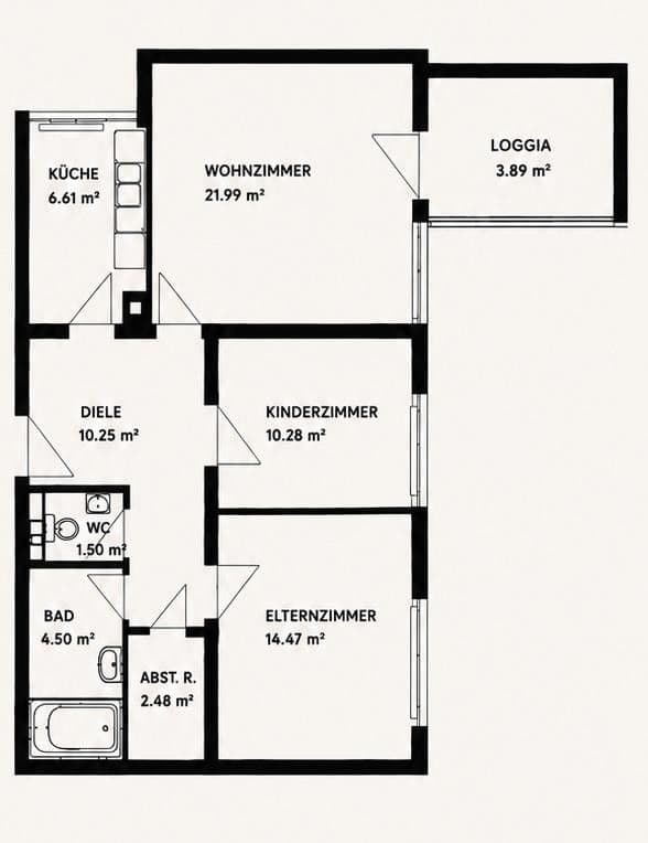 Pronájem bytu 3+1 80 m², München, Bavorsko Pronájem bytu 3+1 80 m², München, Bavorsko