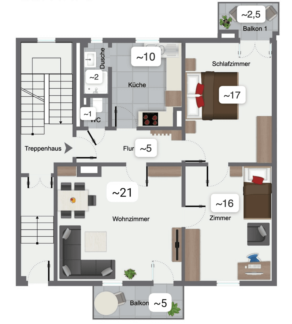 Pronájem bytu 3+1 75 m², Darmstadt, Hessen Pronájem bytu 3+1 75 m², Darmstadt, Hessen
