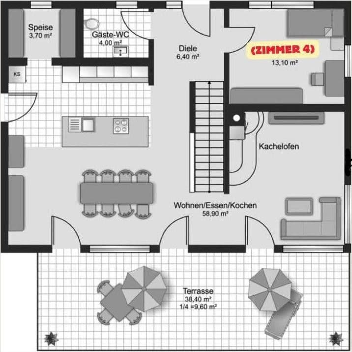Pronájem bytu 7+1 20 m², Tutzing, Bavorsko Pronájem bytu 7+1 20 m², Tutzing, Bavorsko