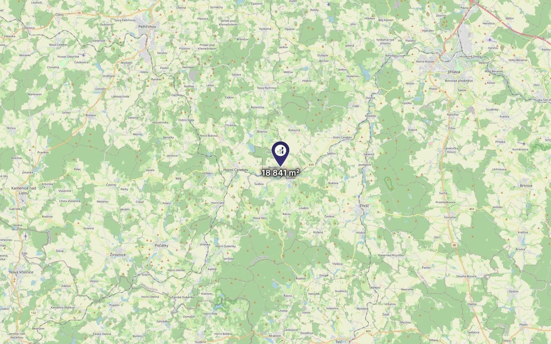 Prodej pozemku 1.570 m², Batelov, Kraj Vysočina Prodej pozemku 1.570 m², Batelov, Kraj Vysočina