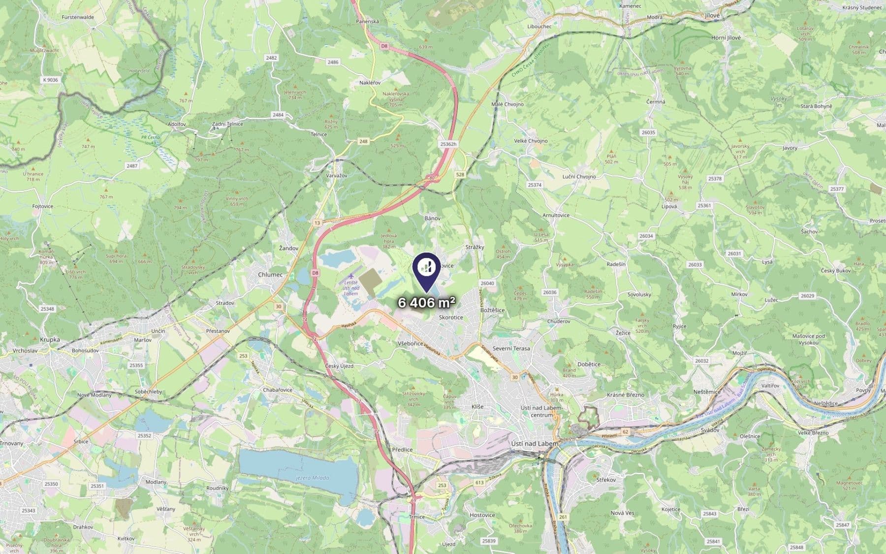 Prodej pozemku 3.203 m², Ústí nad Labem, Ústecký kraj Prodej pozemku 3.203 m², Ústí nad Labem, Ústecký kraj