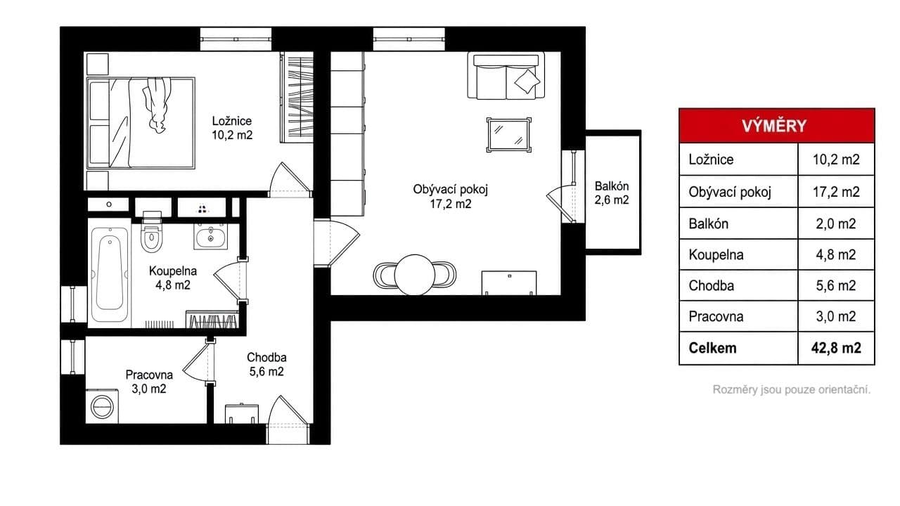 Prodej bytu 2+1 48 m², Patočkova, Hodonín, Jihomoravský kraj Prodej bytu 2+1 48 m², Patočkova, Hodonín, Jihomoravský kraj