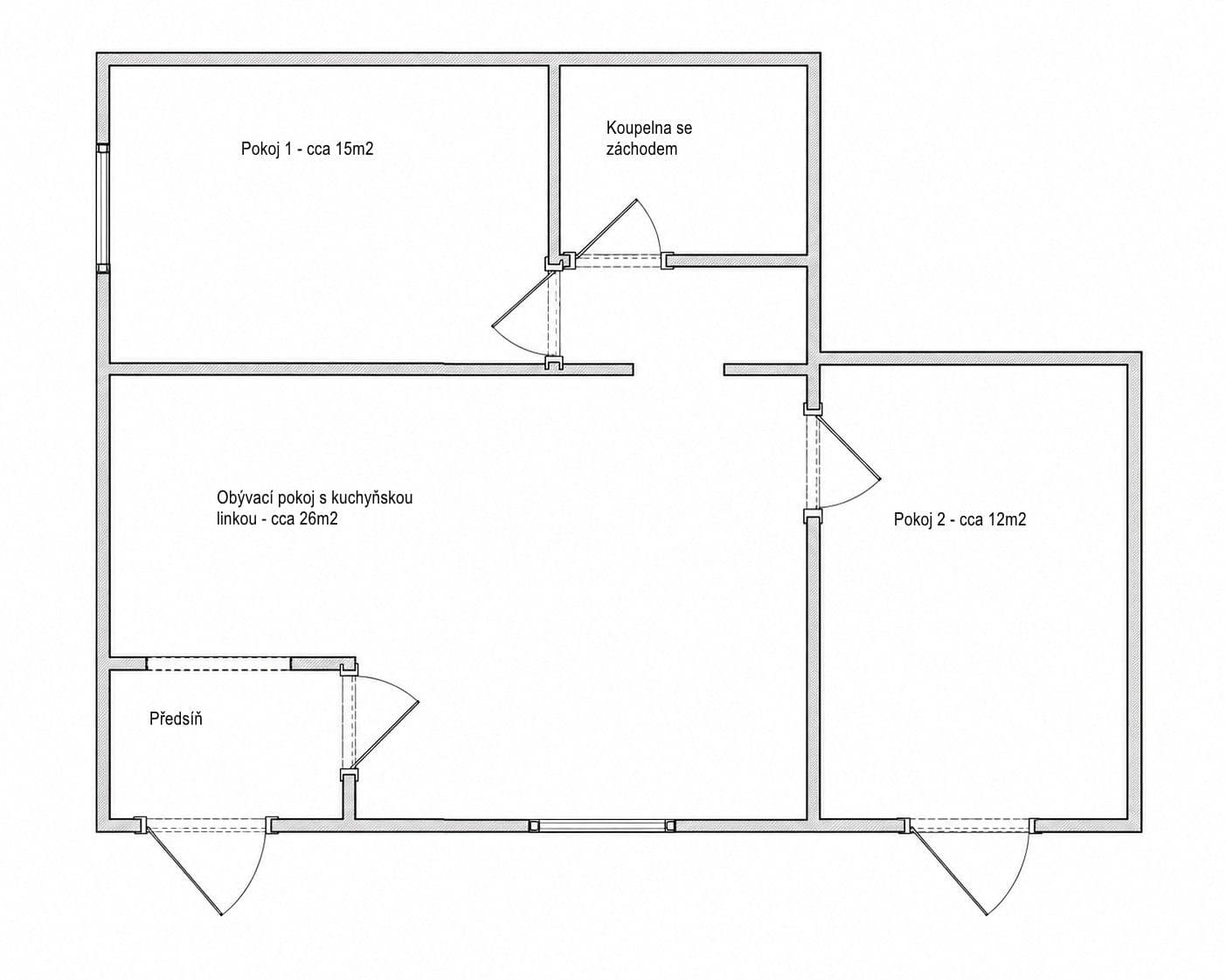 Pronájem bytu 3+kk 65 m², Na Zlíchově, Praha, Praha Pronájem bytu 3+kk 65 m², Na Zlíchově, Praha, Praha