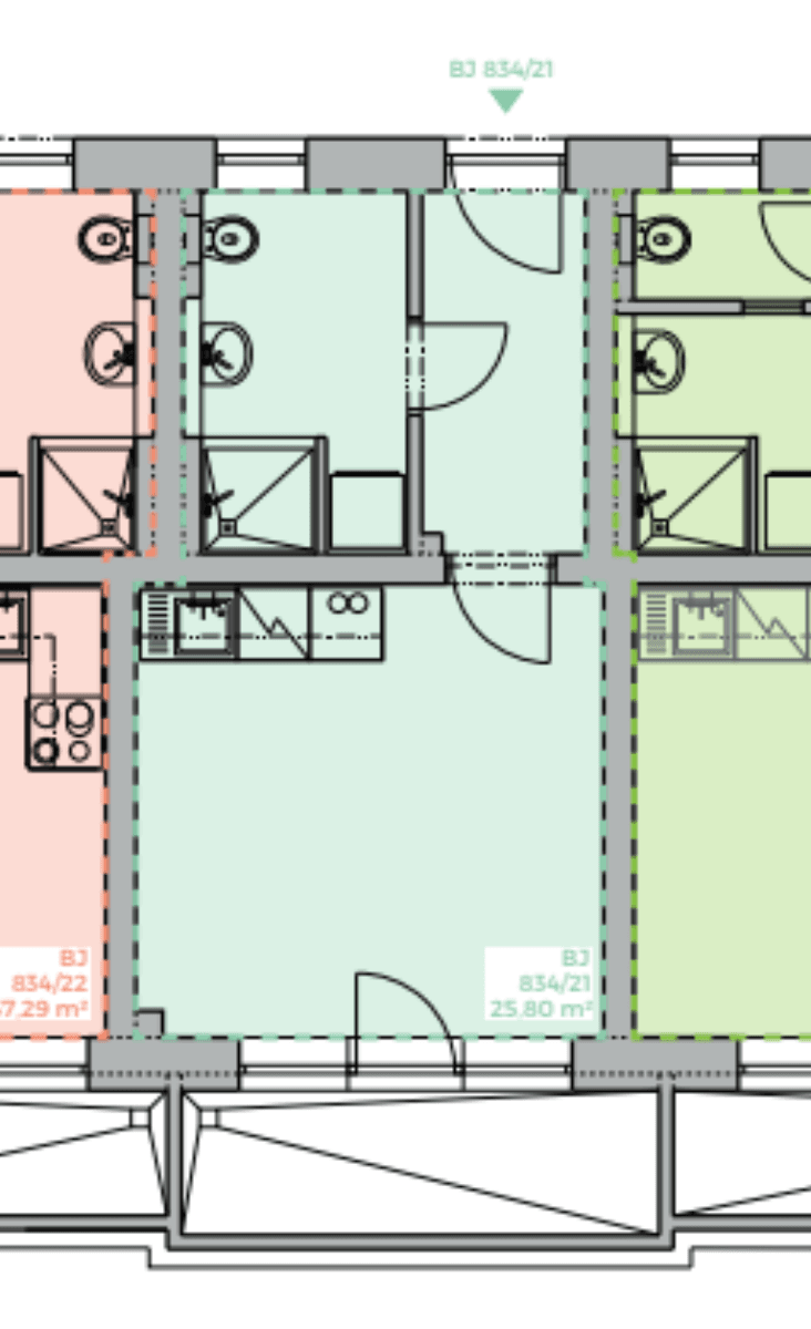 Pronájem bytu 1+kk 26 m², Svitavská, Brno, Jihomoravský kraj Pronájem bytu 1+kk 26 m², Svitavská, Brno, Jihomoravský kraj