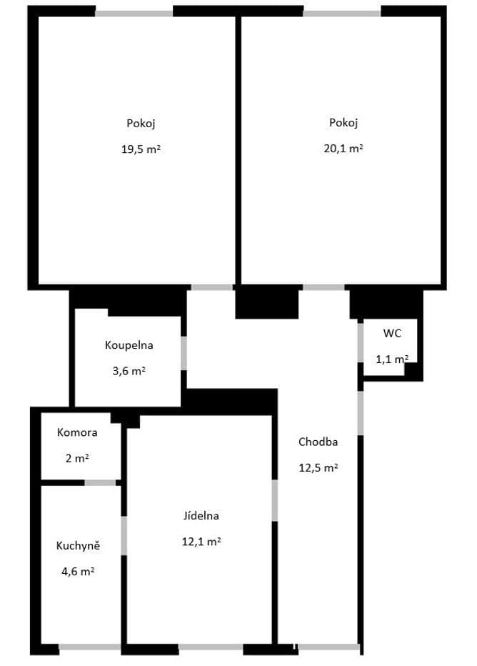 Pronájem bytu 3+1 75 m², Lumiérů, Praha, Praha Pronájem bytu 3+1 75 m², Lumiérů, Praha, Praha