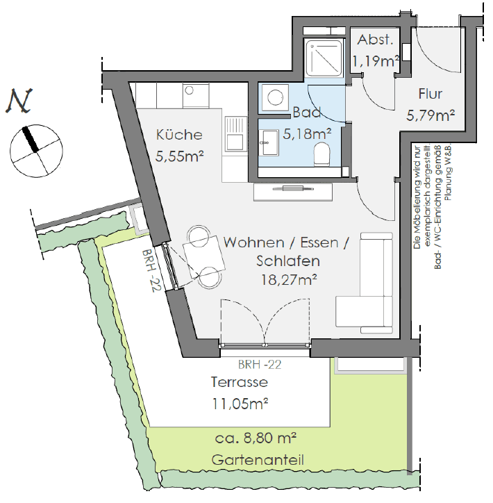 Pronájem bytu 1+1 39 m², Goerdelerstraße 33, Offenbach, Hessen Pronájem bytu 1+1 39 m², Goerdelerstraße 33, Offenbach, Hessen