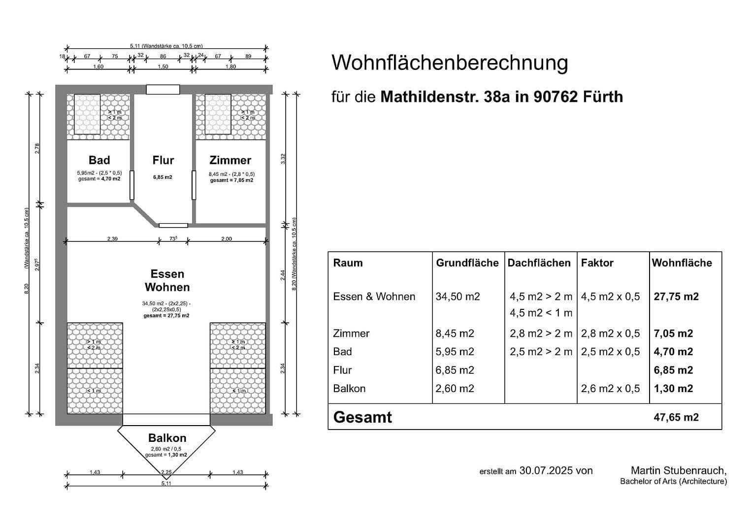 Pronájem bytu 2+1 47 m², Mathildenstraße 38a, Fürth, Bavorsko Pronájem bytu 2+1 47 m², Mathildenstraße 38a, Fürth, Bavorsko