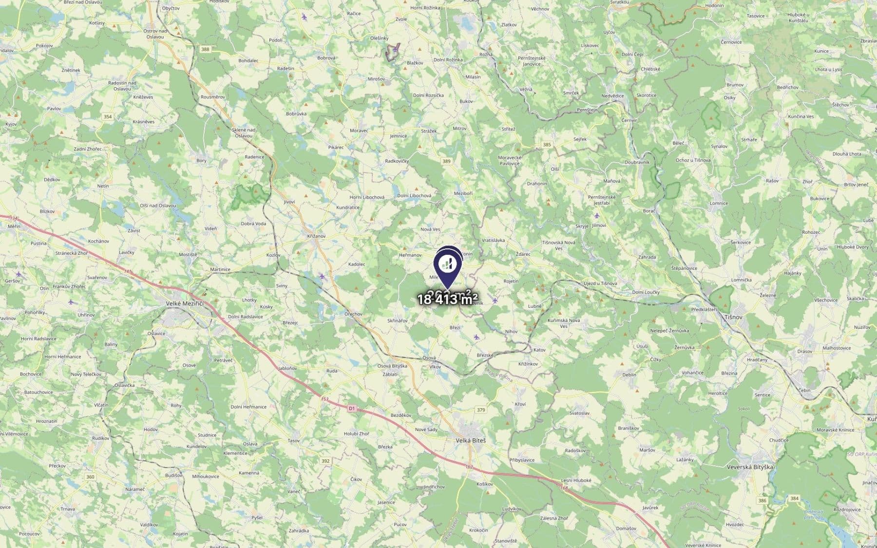 Prodej pozemku 18.676 m², Rozseč, Kraj Vysočina Prodej pozemku 18.676 m², Rozseč, Kraj Vysočina