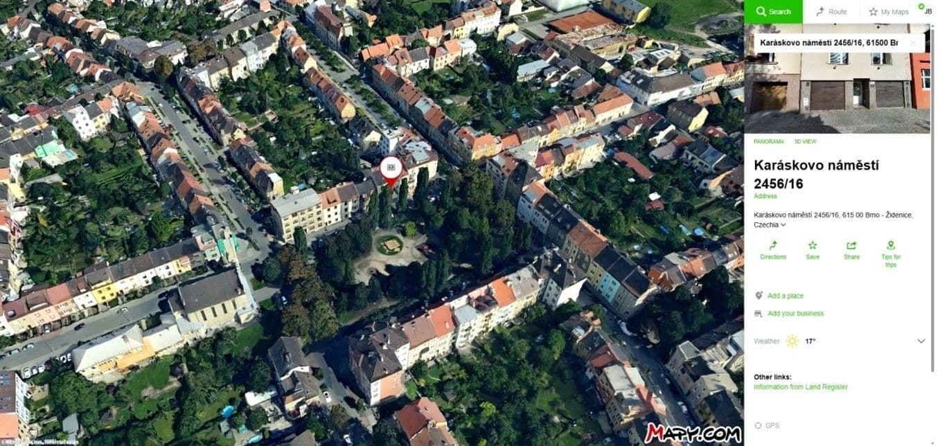 Pronájem bytu 1+1 22 m², Karáskovo náměstí, Brno, Jihomoravský kraj Pronájem bytu 1+1 22 m², Karáskovo náměstí, Brno, Jihomoravský kraj