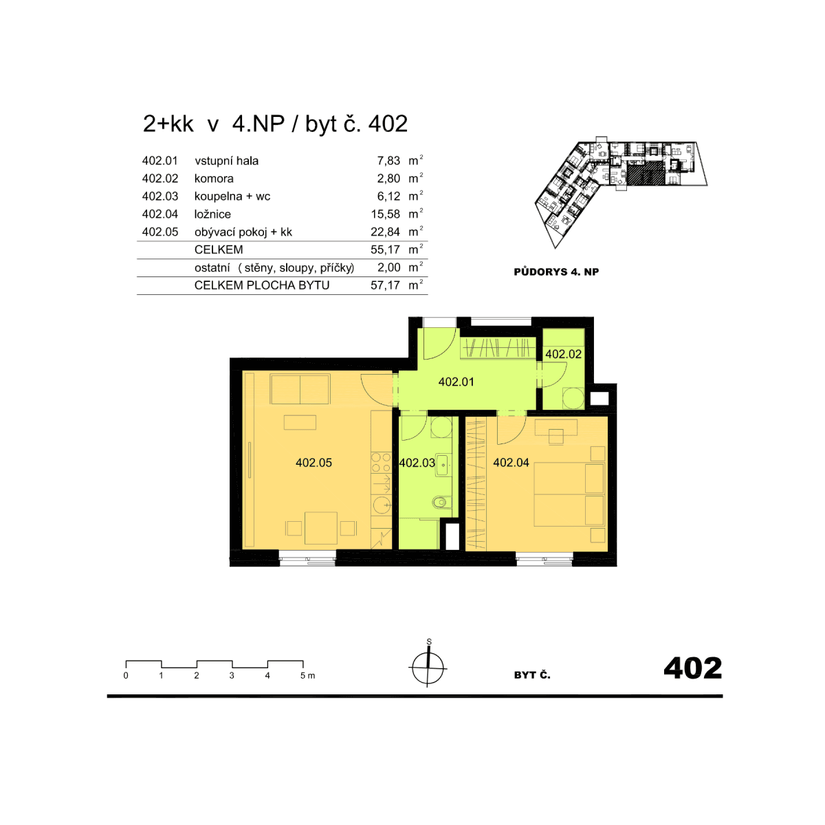Pronájem bytu 2+kk 55 m², V jehličí, Praha, Praha Pronájem bytu 2+kk 55 m², V jehličí, Praha, Praha