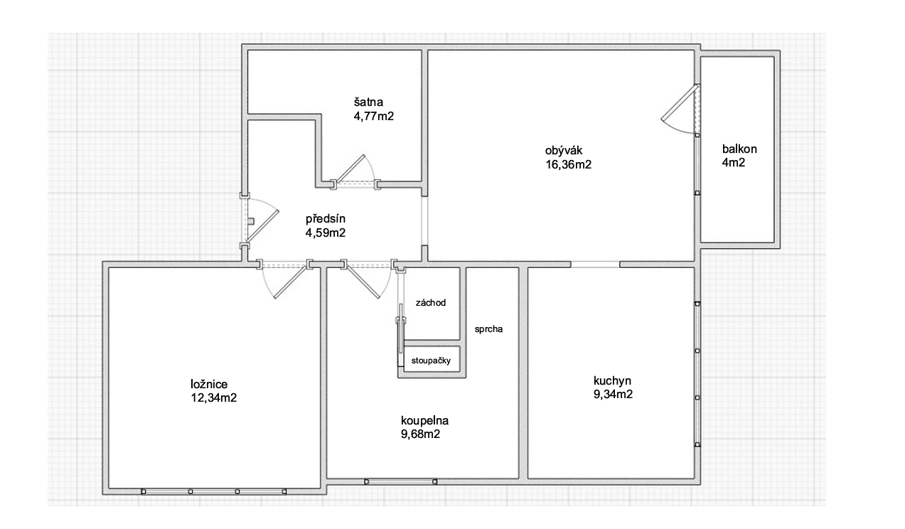 Prodej bytu 2+kk 59 m², Větrná, České Budějovice, Jihočeský kraj Prodej bytu 2+kk 59 m², Větrná, České Budějovice, Jihočeský kraj