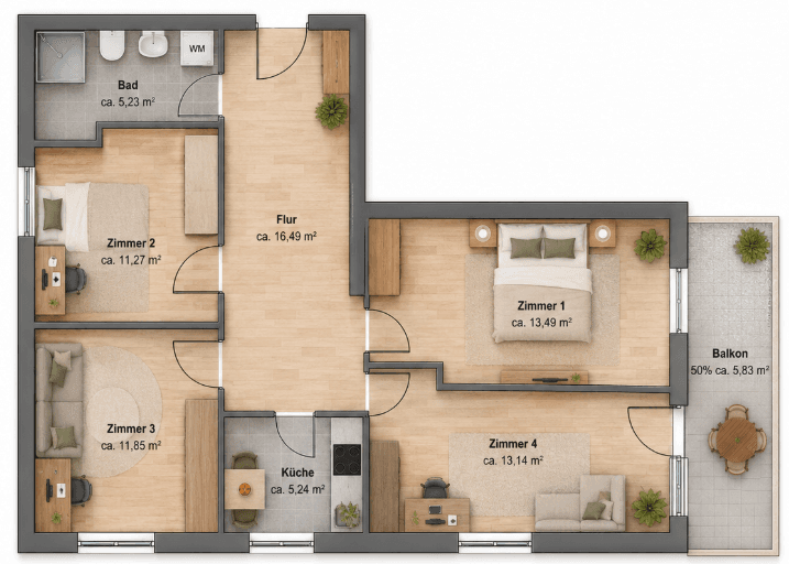 Pronájem bytu 12 m², Stäblistraße 42, München, Bavorsko Pronájem bytu 12 m², Stäblistraße 42, München, Bavorsko