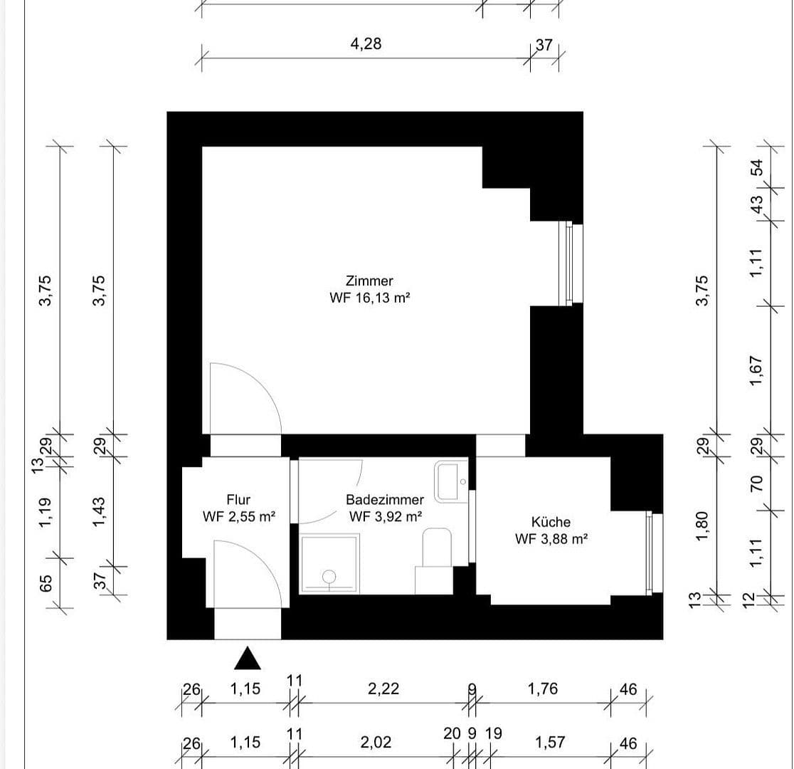 Prodej bytu 1+1 27 m², Berlin, Berlín Prodej bytu 1+1 27 m², Berlin, Berlín