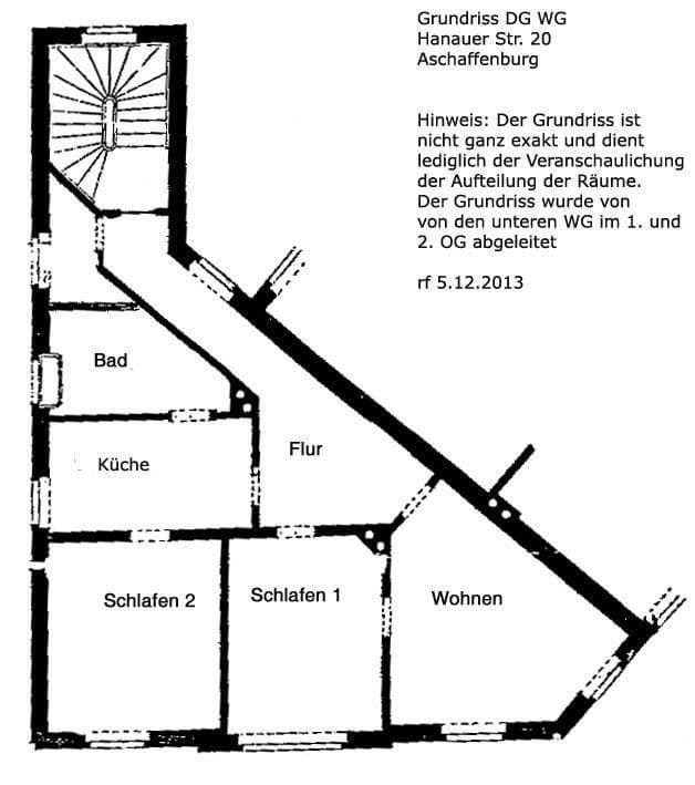 Pronájem bytu 3+1 83 m², Aschaffenburg, Bavorsko Pronájem bytu 3+1 83 m², Aschaffenburg, Bavorsko
