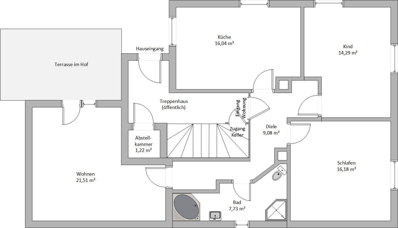 Prodej bytu 3+1 87 m², Schillerstraße 3, Kleinostheim, Bavorsko Prodej bytu 3+1 87 m², Schillerstraße 3, Kleinostheim, Bavorsko