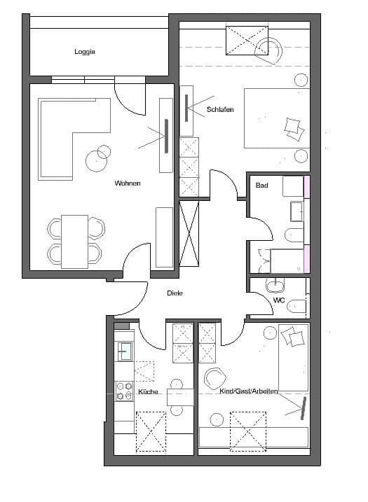 Pronájem bytu 3+1 79 m², Friedrich-Ebert-Platz 18+19, Darmstadt, Hessen Pronájem bytu 3+1 79 m², Friedrich-Ebert-Platz 18+19, Darmstadt, Hessen