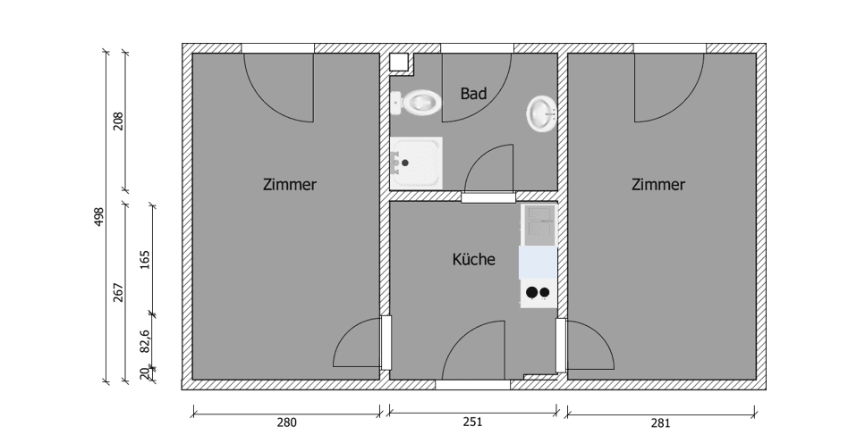 Pronájem bytu 2+1 42 m², Sagisdorfer Strasse 7, Halle, Sasko-Anhaltsko Pronájem bytu 2+1 42 m², Sagisdorfer Strasse 7, Halle, Sasko-Anhaltsko