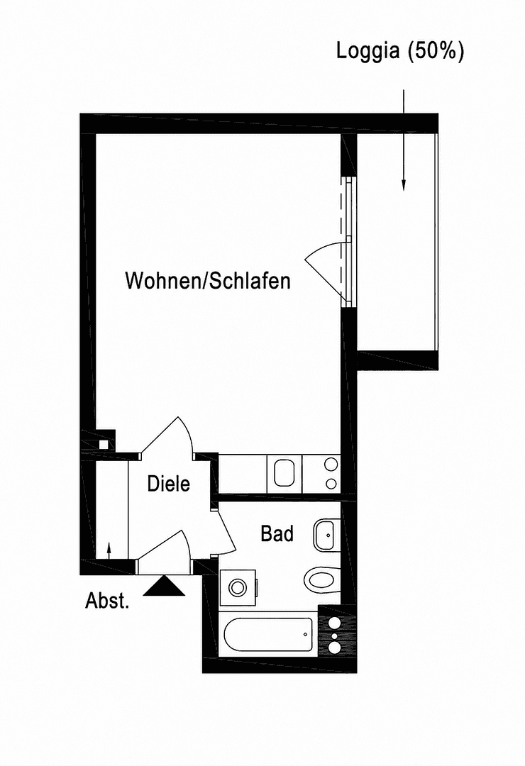Prodej bytu 1+1 29 m², Kirchheimbolanden, Porýní-Falc Prodej bytu 1+1 29 m², Kirchheimbolanden, Porýní-Falc