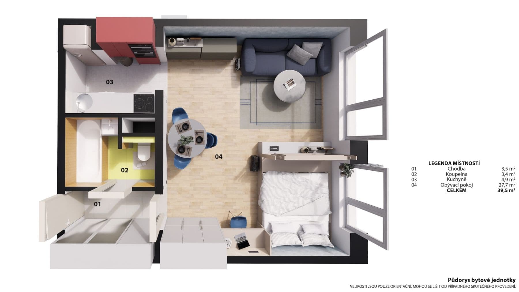 Prodej bytu 1+kk 40 m², Lublinská, Praha, Praha Prodej bytu 1+kk 40 m², Lublinská, Praha, Praha