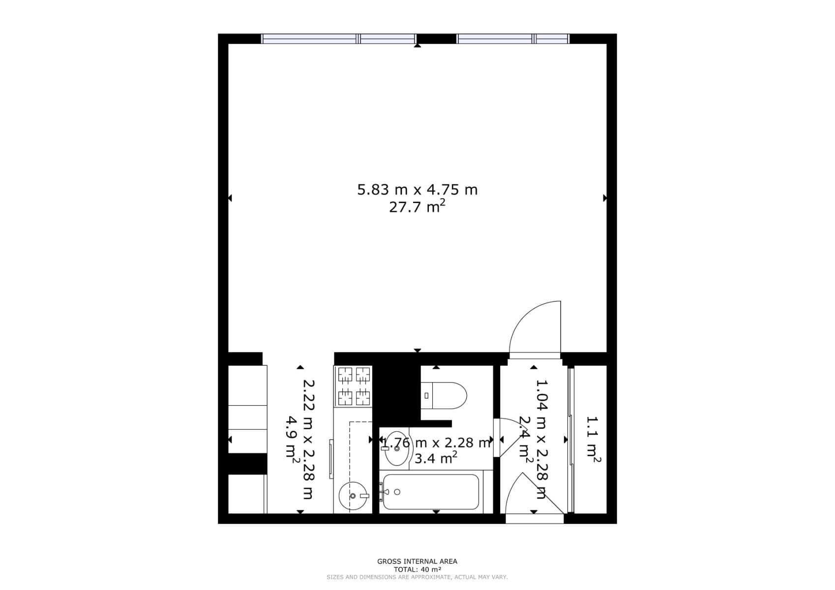 Prodej bytu 1+kk 40 m², Lublinská, Praha, Praha Prodej bytu 1+kk 40 m², Lublinská, Praha, Praha