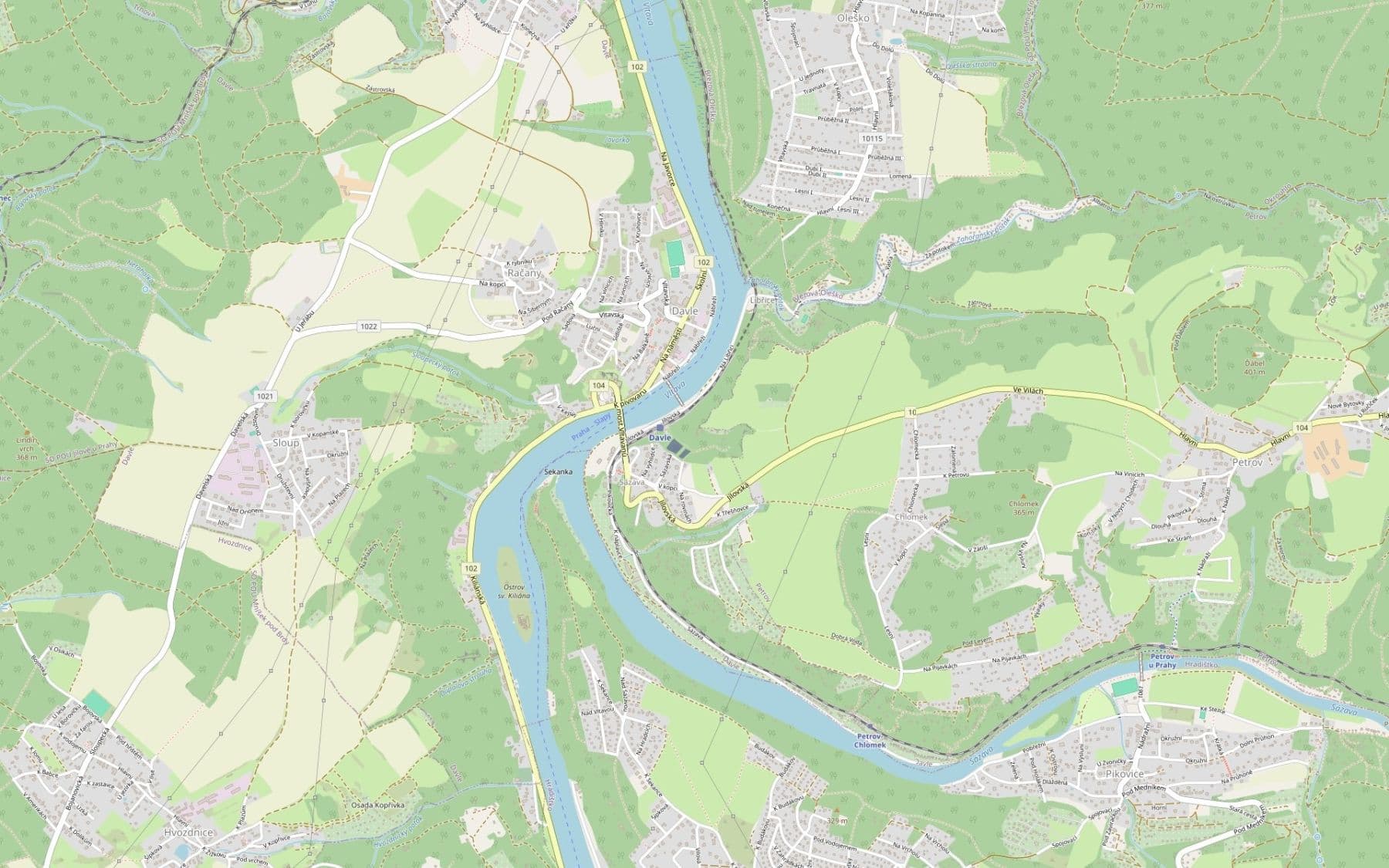 Prodej pozemku 5.284 m², Davle, Středočeský kraj Prodej pozemku 5.284 m², Davle, Středočeský kraj