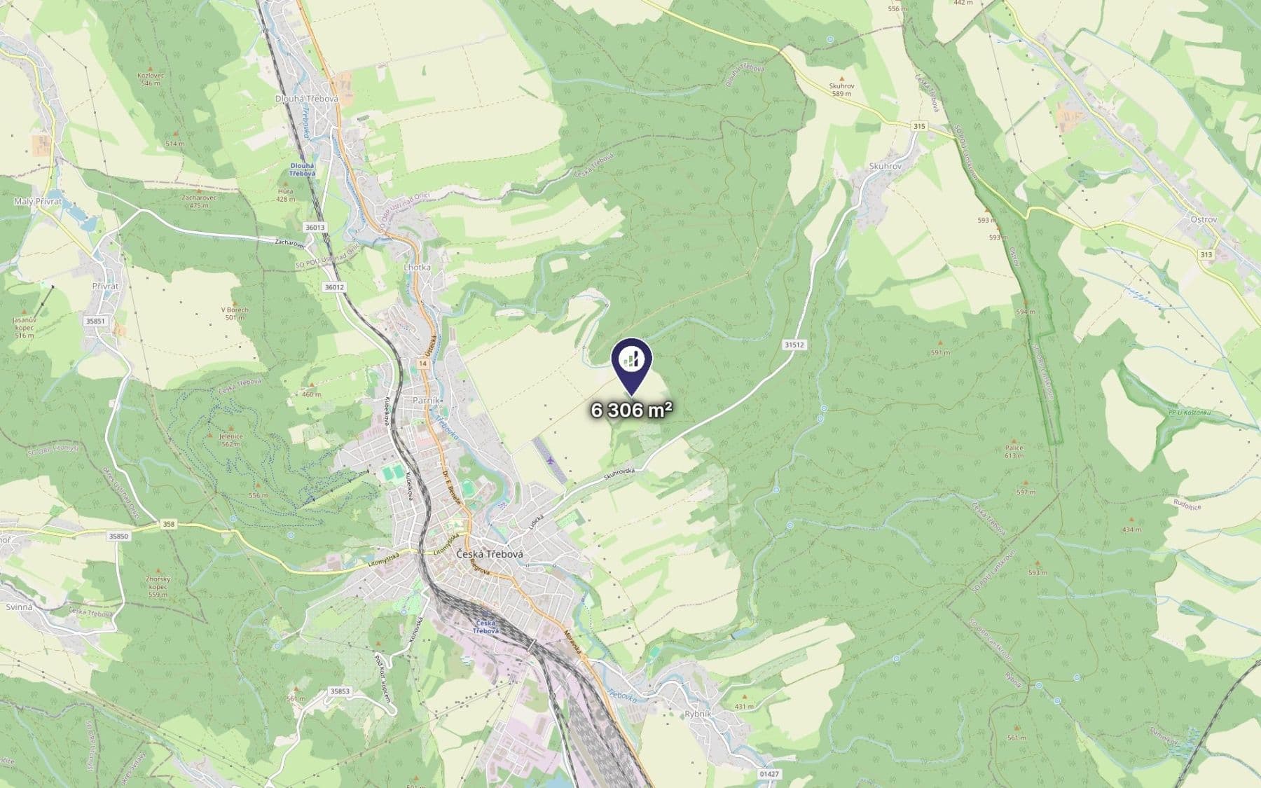 Prodej pozemku 4.204 m², Česká Třebová, Pardubický kraj Prodej pozemku 4.204 m², Česká Třebová, Pardubický kraj