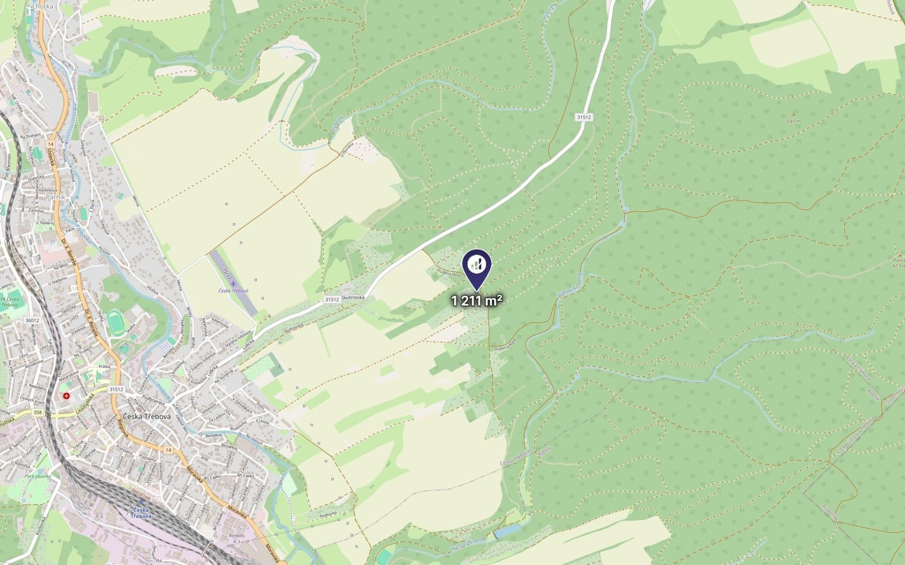 Prodej pozemku 807 m², Česká Třebová, Pardubický kraj Prodej pozemku 807 m², Česká Třebová, Pardubický kraj