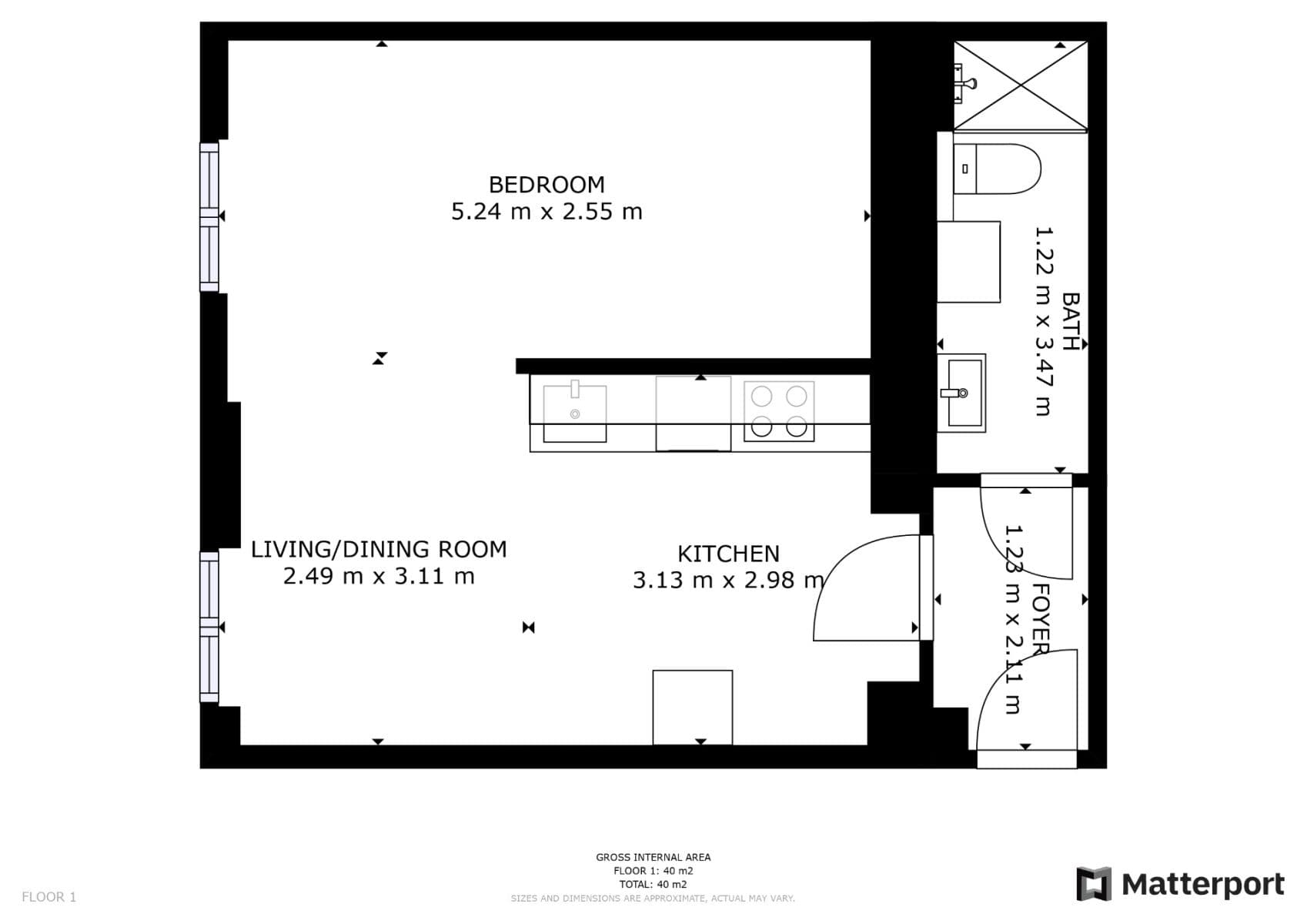 Pronájem bytu 1+kk 37 m², Františka Kadlece, Praha, Praha Pronájem bytu 1+kk 37 m², Františka Kadlece, Praha, Praha