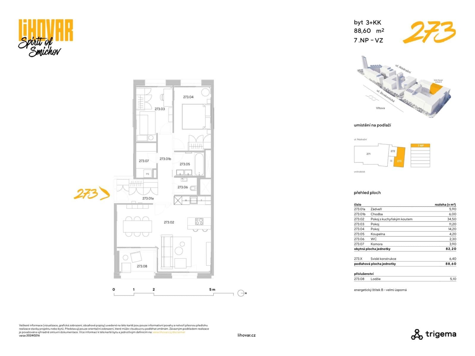 Pronájem bytu 3+kk 89 m², U Lihovaru, Praha, Praha Pronájem bytu 3+kk 89 m², U Lihovaru, Praha, Praha