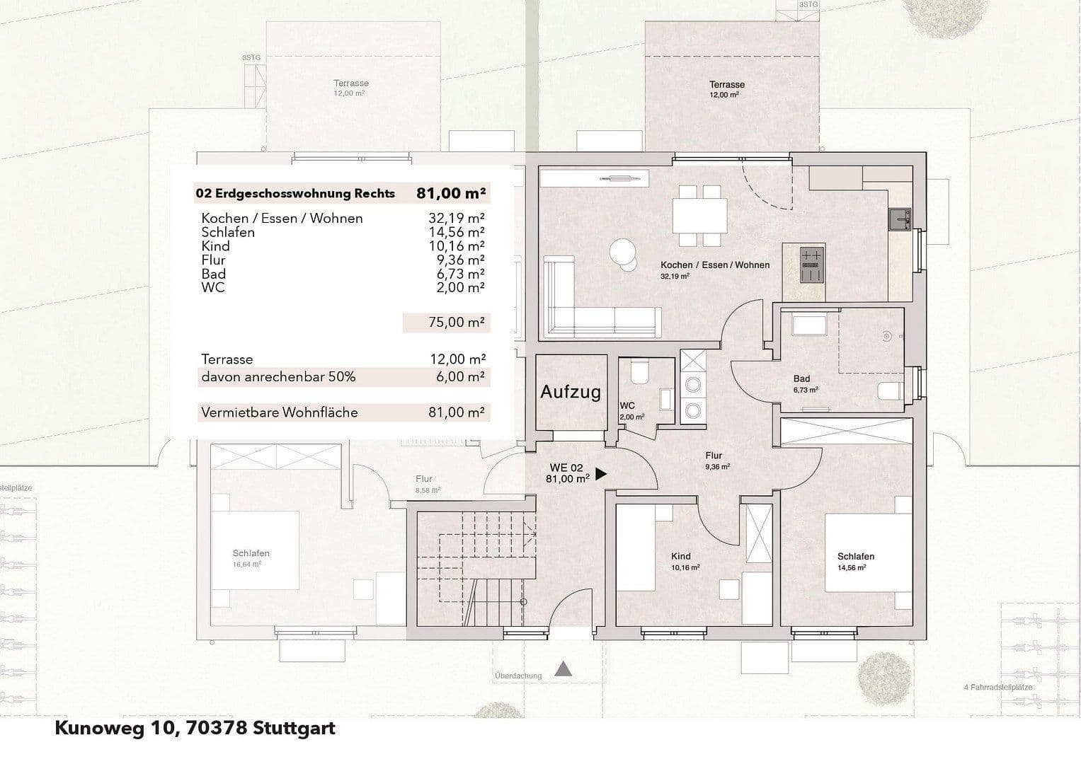 Pronájem bytu 3+1 80 m², Kunoweg 10, Stuttgart-Mühlhausen, Bádensko-Württembersko Pronájem bytu 3+1 80 m², Kunoweg 10, Stuttgart-Mühlhausen, Bádensko-Württembersko