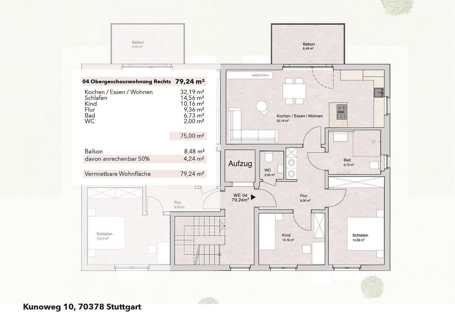 Pronájem bytu 3+1 80 m², Kunoweg 10, Stuttgart-Mühlhausen, Bádensko-Württembersko Pronájem bytu 3+1 80 m², Kunoweg 10, Stuttgart-Mühlhausen, Bádensko-Württembersko