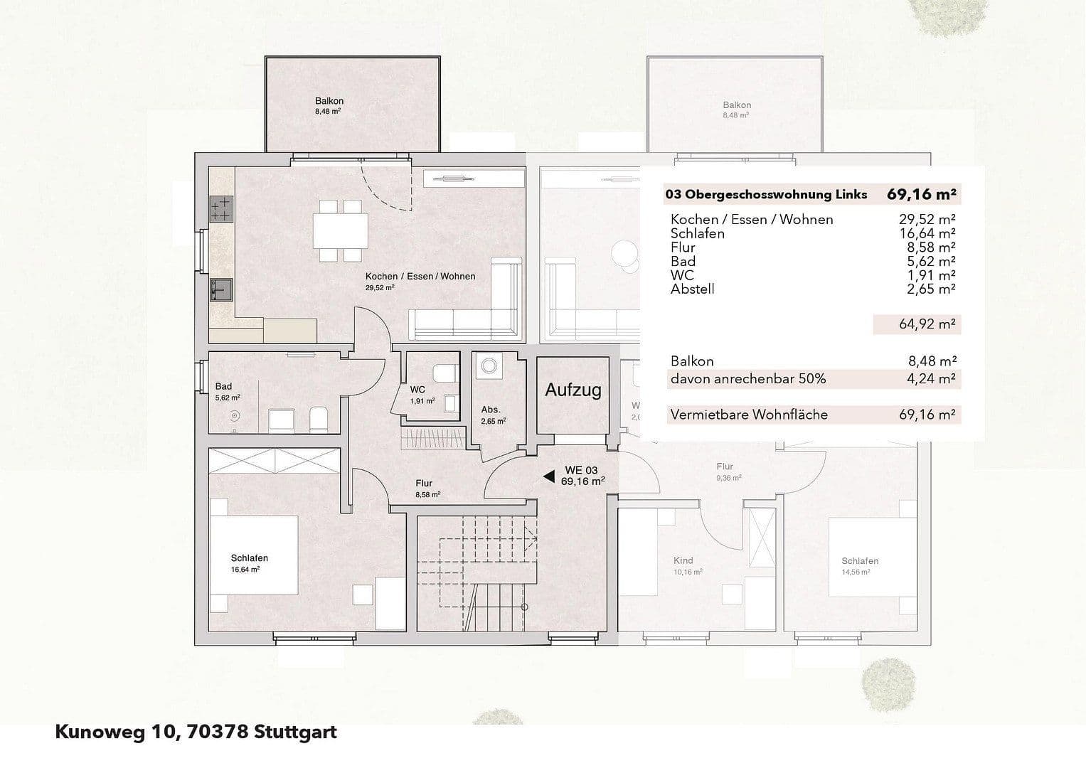 Pronájem bytu 2+1 70 m², Kunoweg 10, Stuttgart-Mühlhausen, Bádensko-Württembersko Pronájem bytu 2+1 70 m², Kunoweg 10, Stuttgart-Mühlhausen, Bádensko-Württembersko