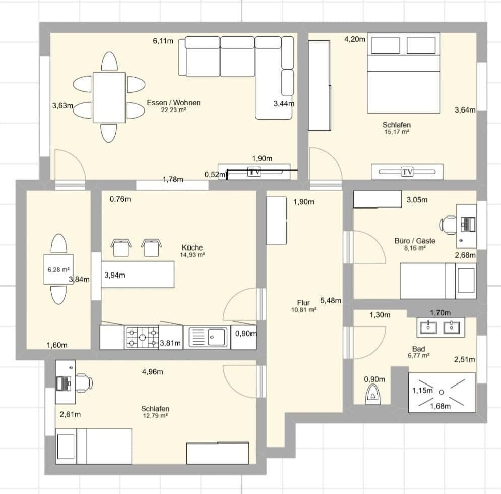 Prodej bytu 4+1 94 m², Georg-Schäffer-Str. 55, Trier, Porýní-Falc Prodej bytu 4+1 94 m², Georg-Schäffer-Str. 55, Trier, Porýní-Falc