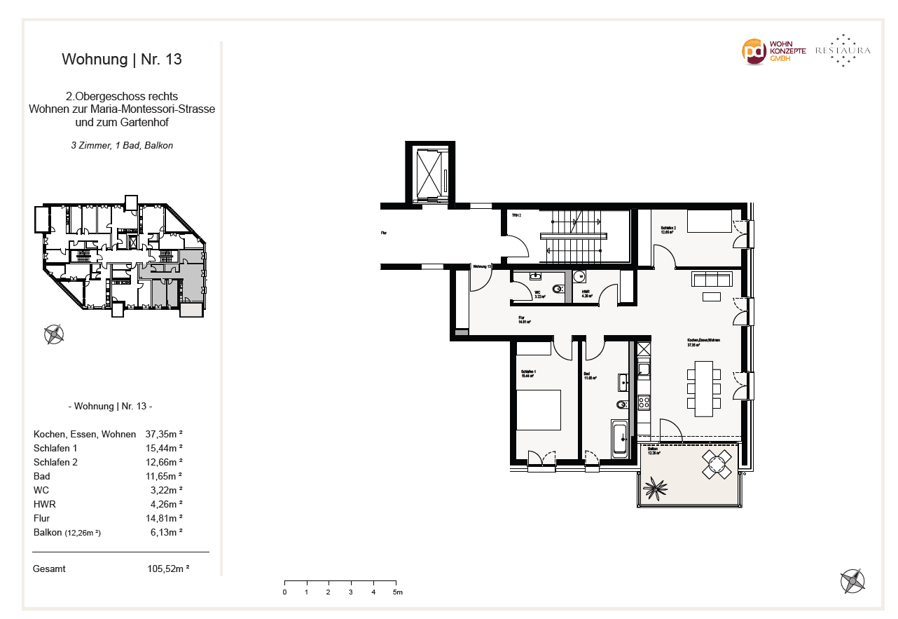 Prodej bytu 3+1 105 m², Kaltenweiderplatz 3a, Langenhagen, Dolní Sasko Prodej bytu 3+1 105 m², Kaltenweiderplatz 3a, Langenhagen, Dolní Sasko