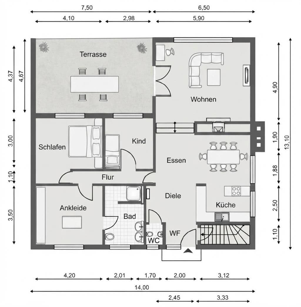 Prodej domu 117 m², pozemek 1.521 m², Schiebrookstraße 6, Neversdorf, Šlesvicko-Holštýnsko Prodej domu 117 m², pozemek 1.521 m², Schiebrookstraße 6, Neversdorf, Šlesvicko-Holštýnsko