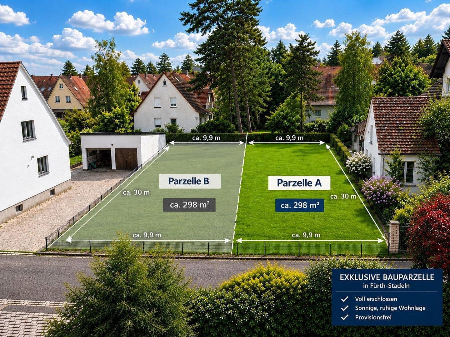 Prodej pozemku 298 m², Fürth, Bavorsko Prodej pozemku 298 m², Fürth, Bavorsko