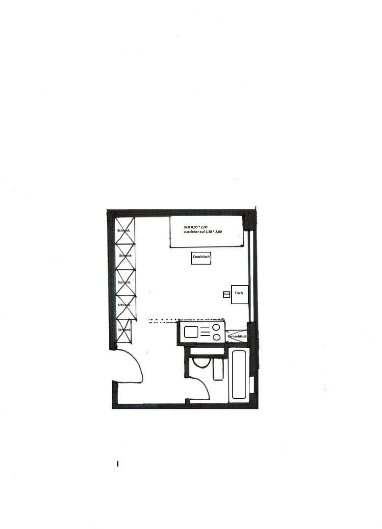 Pronájem bytu 1+1 19 m², Kreuzerweg 33, München, Bavorsko Pronájem bytu 1+1 19 m², Kreuzerweg 33, München, Bavorsko