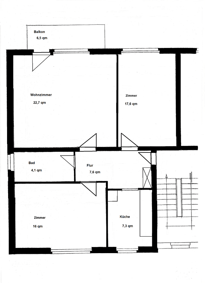Pronájem bytu 3+1 75 m², Hannover, Dolní Sasko Pronájem bytu 3+1 75 m², Hannover, Dolní Sasko