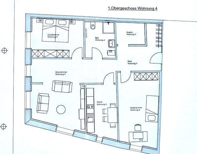 Pronájem bytu 3+1 94 m², Vor dem Fürstenhof 2, Wismar, Mecklenburg-Vorpommern Pronájem bytu 3+1 94 m², Vor dem Fürstenhof 2, Wismar, Mecklenburg-Vorpommern