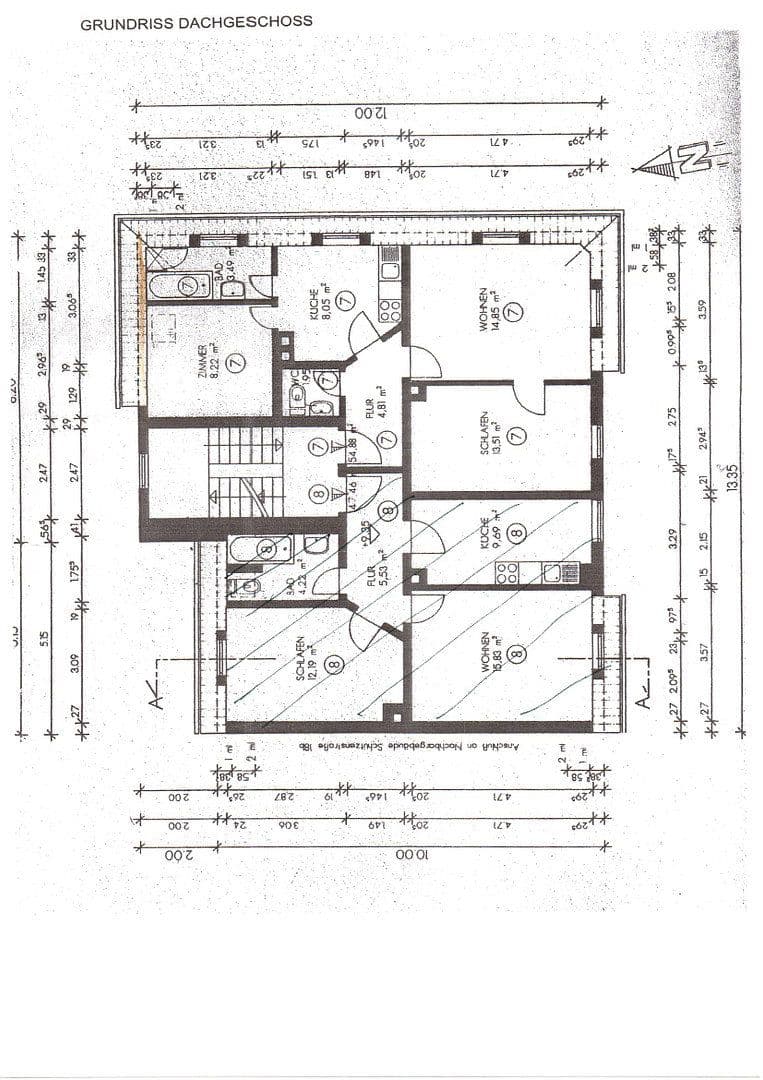 Pronájem bytu 3+1 55 m², Schützenstr. 23, Augsburg, Bavorsko Pronájem bytu 3+1 55 m², Schützenstr. 23, Augsburg, Bavorsko