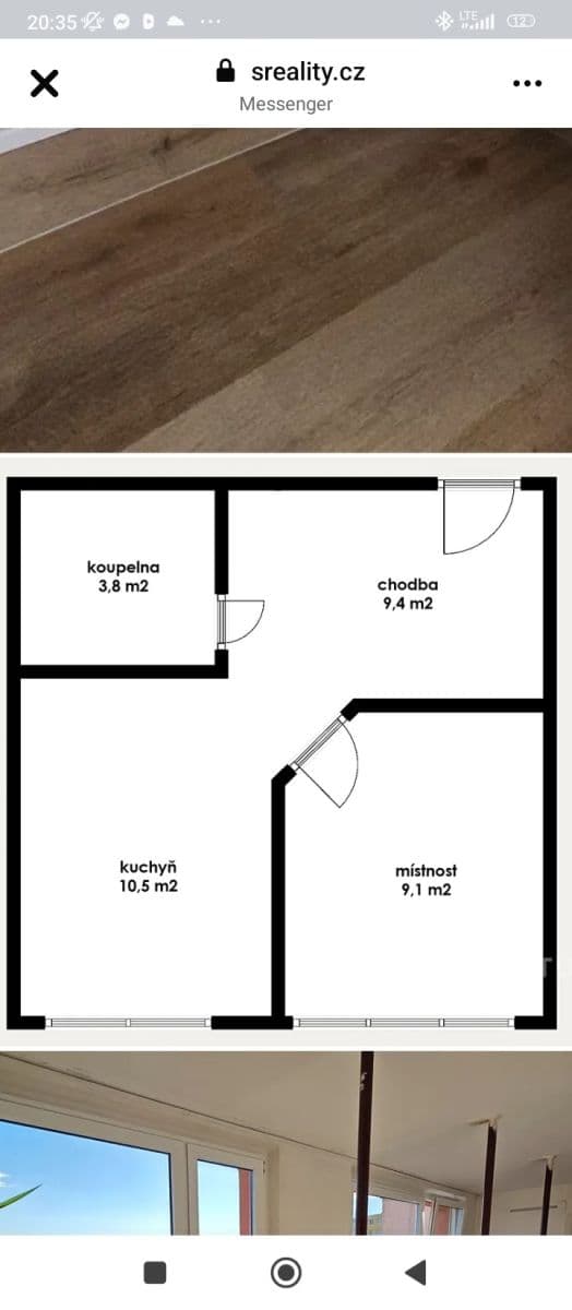 Pronájem bytu 2+kk 33 m², Komořanská, Most, Ústecký kraj Pronájem bytu 2+kk 33 m², Komořanská, Most, Ústecký kraj