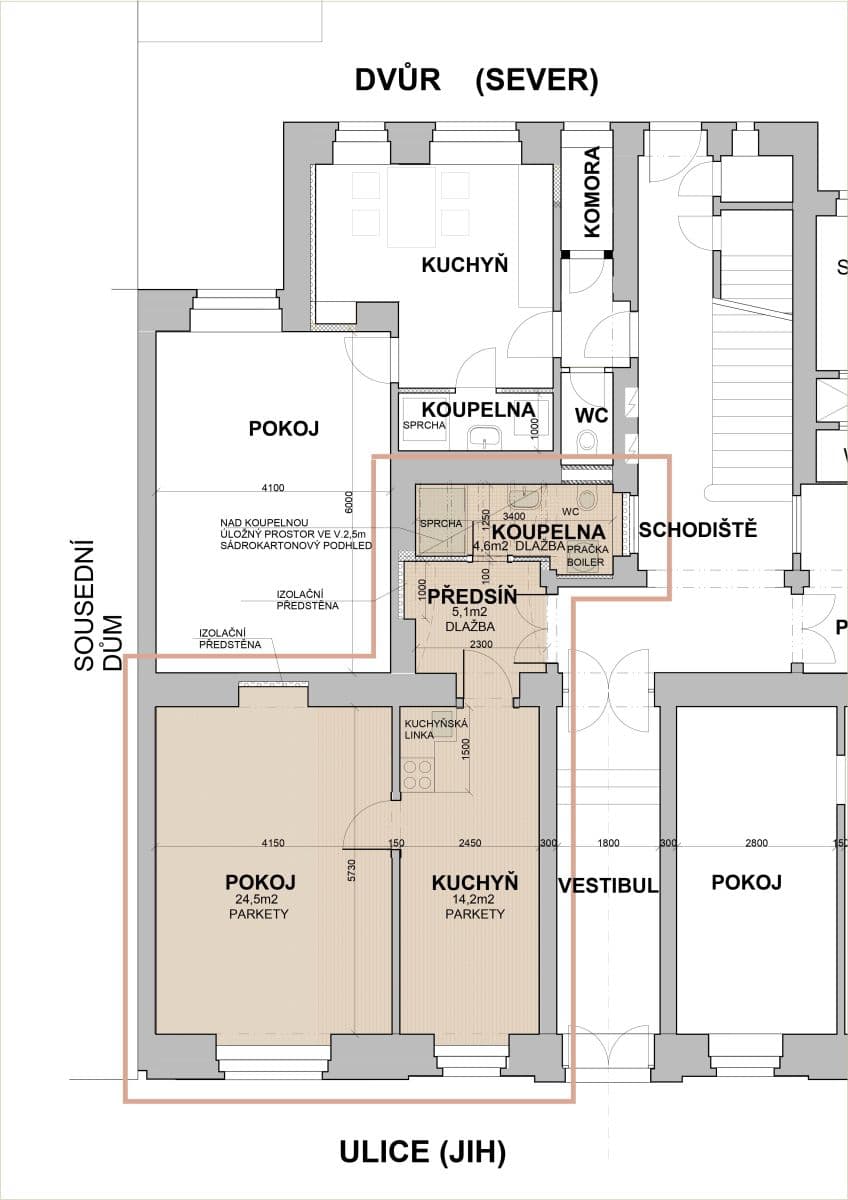 Pronájem bytu 2+kk 51 m², Dobrovského, Praha, Praha Pronájem bytu 2+kk 51 m², Dobrovského, Praha, Praha